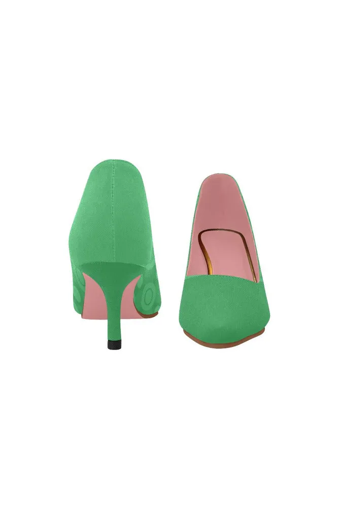 Go Green Women's Pointed Toe Low Heel Pumps