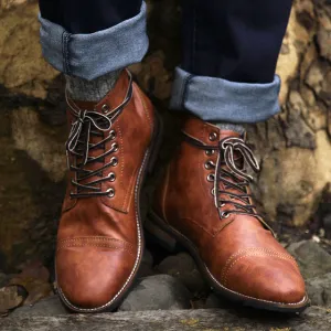 High Quality British Men Boots Autumn Winter Shoes Fashion