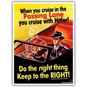 Keep to the Right Car Magnet