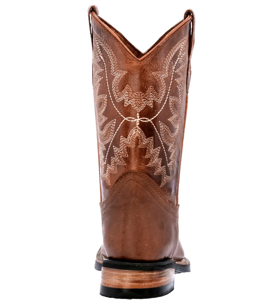 Kids Toddler Western Cowboy Boots Square Toe Chedron - #113