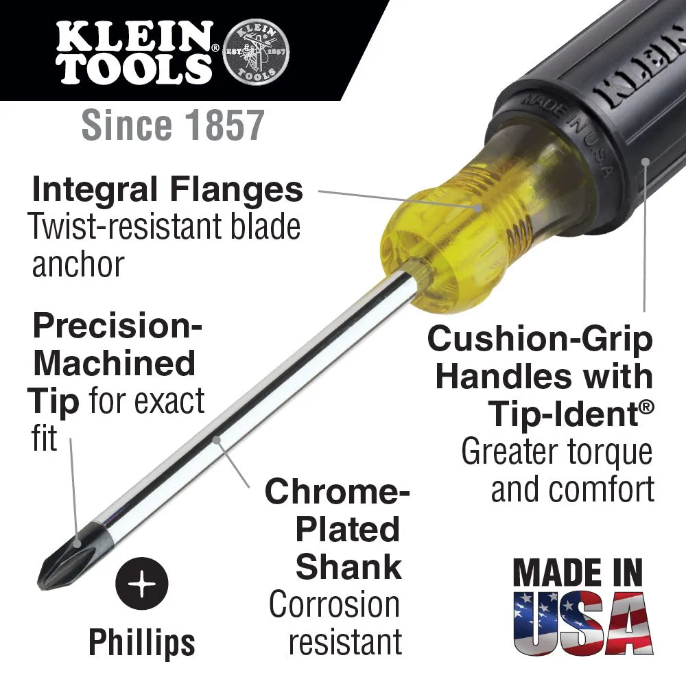 Klein Cabinet Tip Phillips Screwdrivers