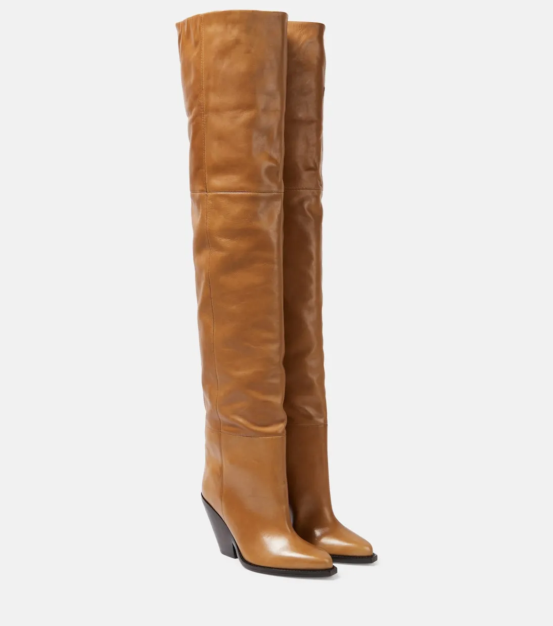 Lalex Isabel Marant leather boots, beige