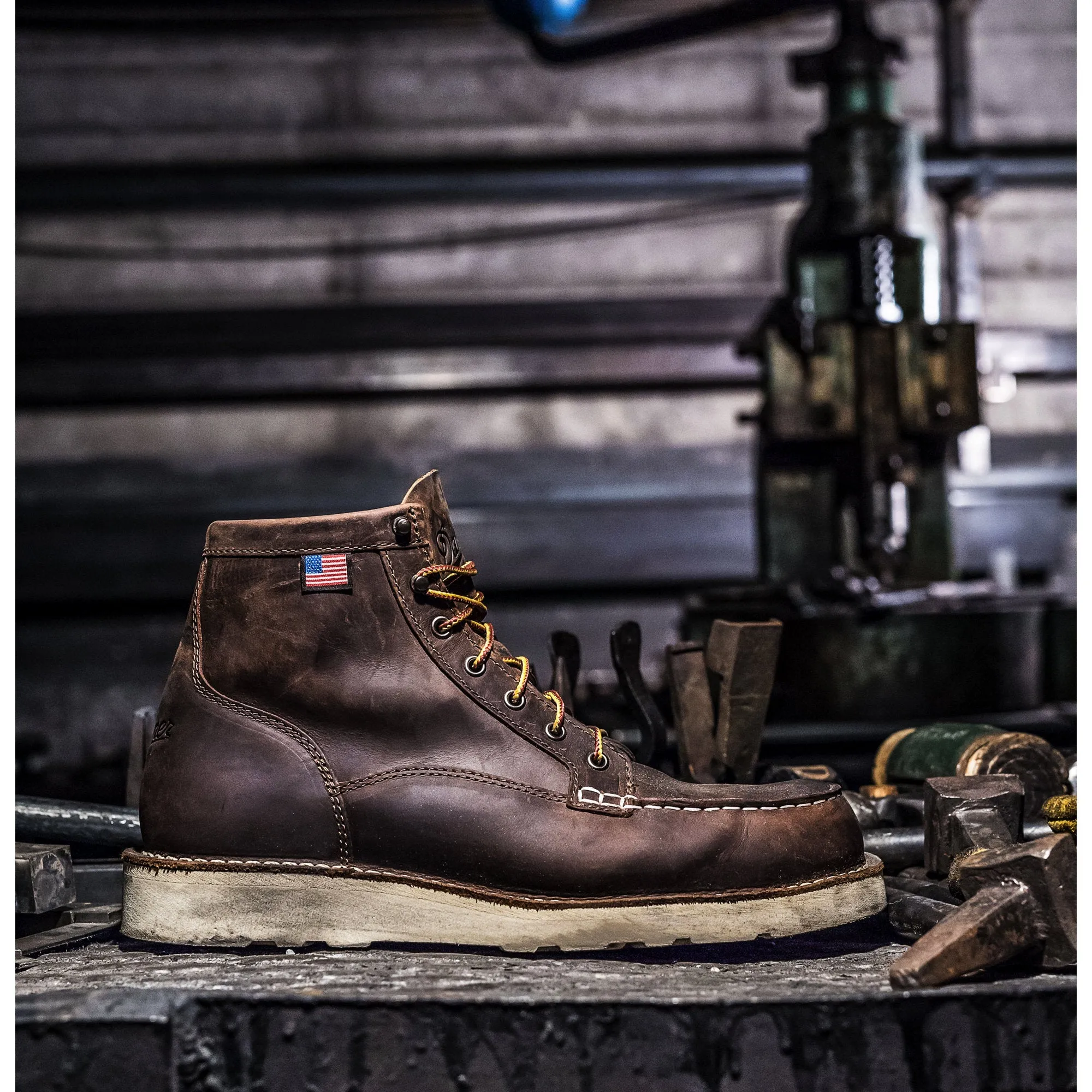 Men's Bull Run Moc Toe 6" Steel Toe Boot