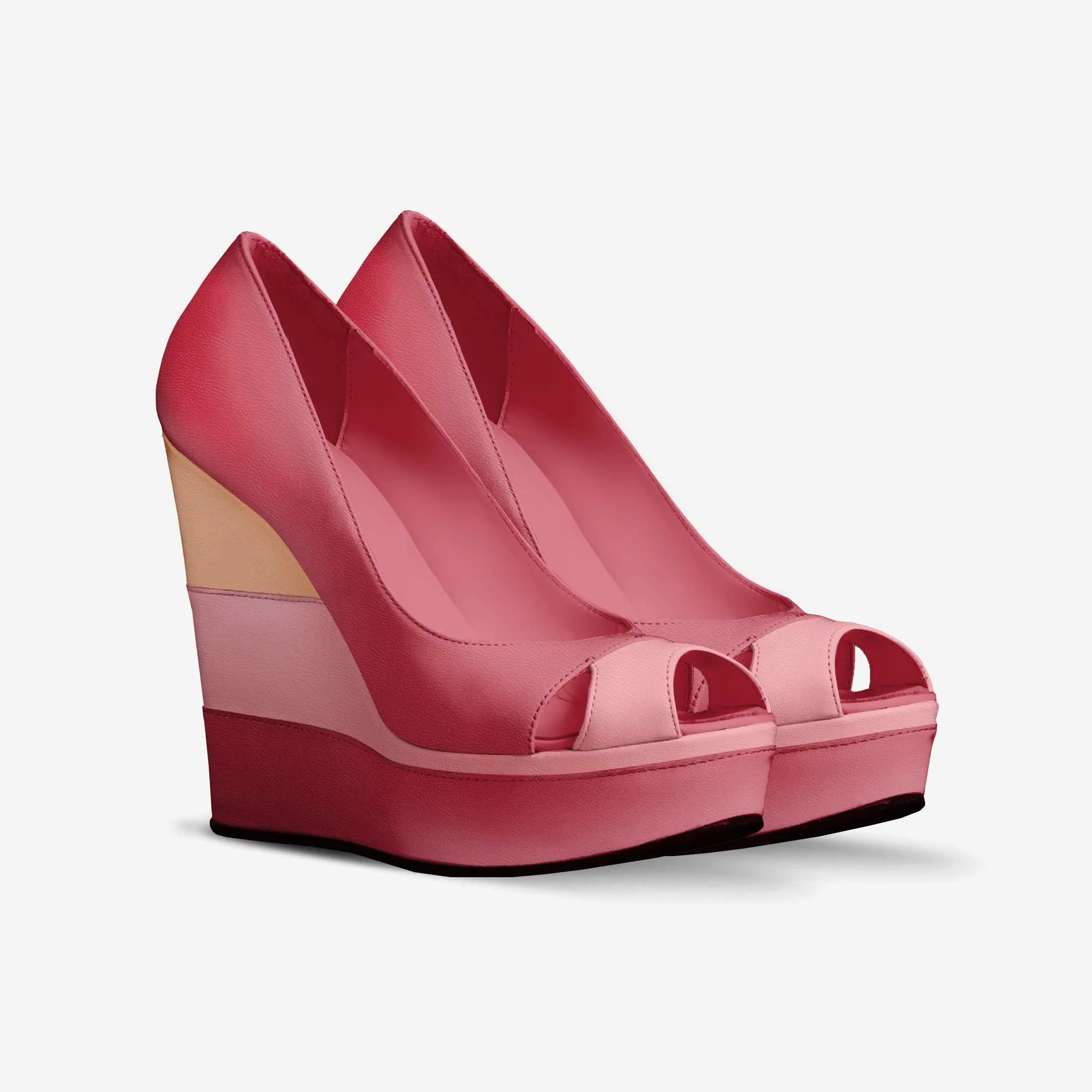 Mura Open Toe Wedge Platform