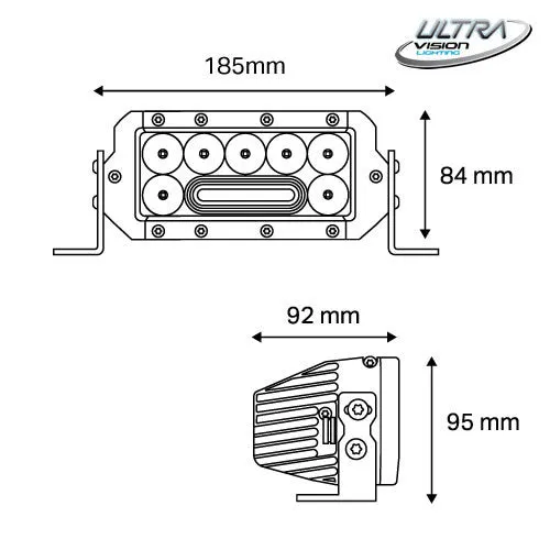 NITRO Maxx 55W 7″ LED Light bar
