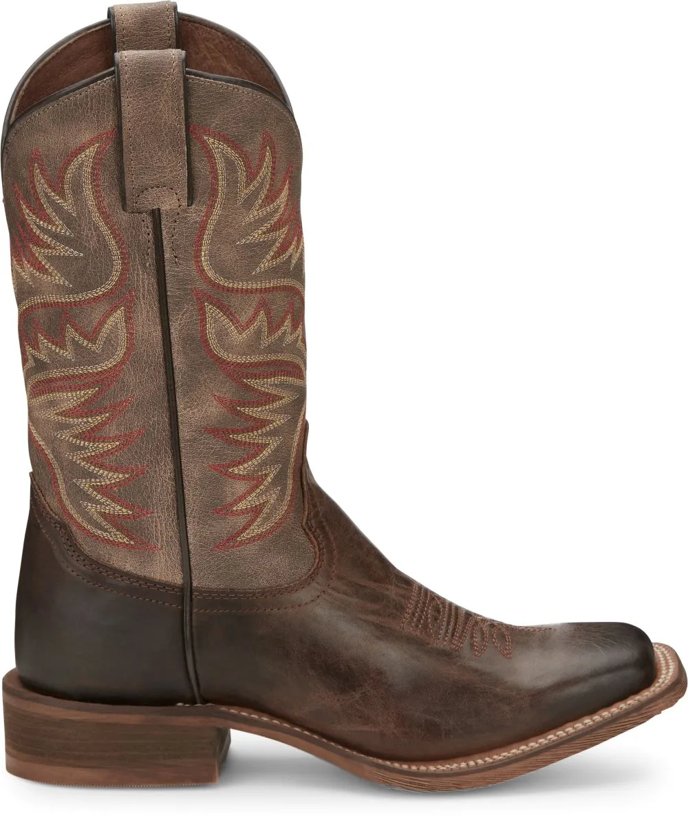 'Nocona' Women's 11" Sierra Western Square Toe - Antiqued Brown