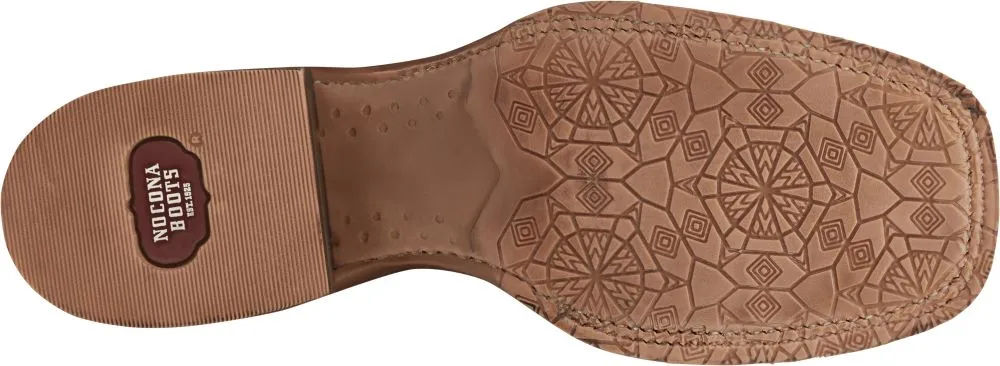 'Nocona' Women's 11" Sierra Western Square Toe - Antiqued Brown