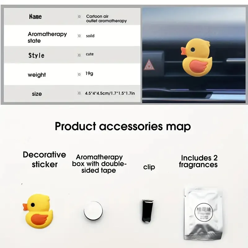 Small Yellow Duck Air Outlet Decoration Air Freshener