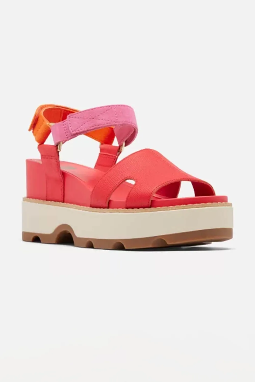 Sorel Joanie IV Strap Wedges for Women in Multi Red | 2069781-617