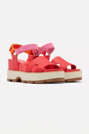 Sorel Joanie IV Strap Wedges for Women in Multi Red | 2069781-617
