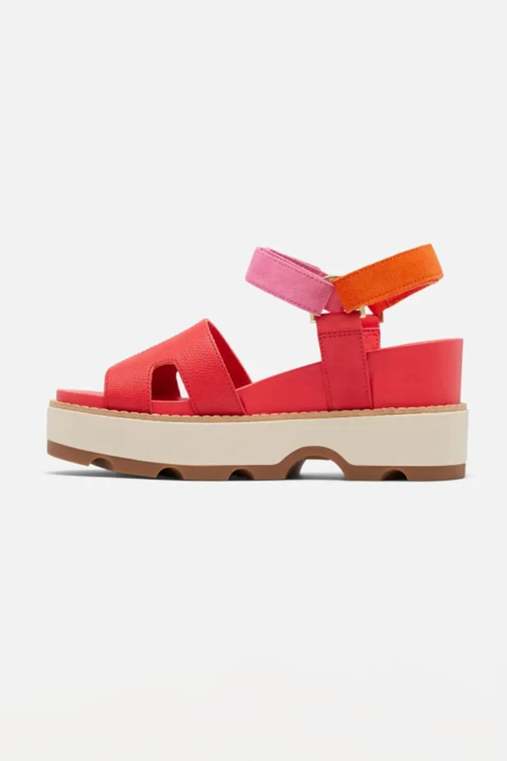 Sorel Joanie IV Strap Wedges for Women in Multi Red | 2069781-617