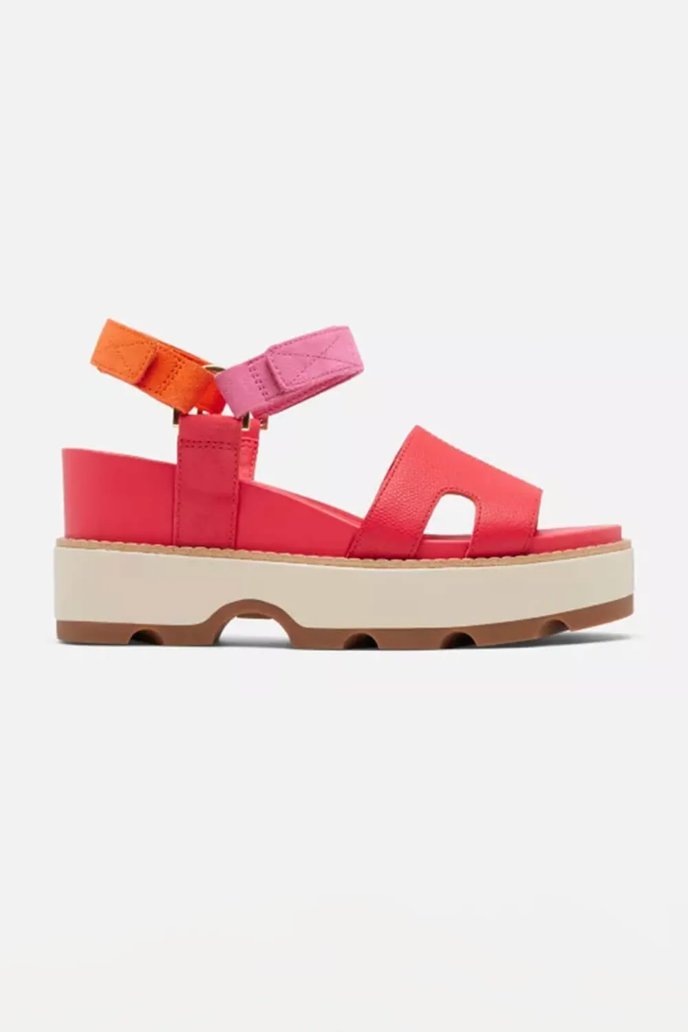 Sorel Joanie IV Strap Wedges for Women in Multi Red | 2069781-617