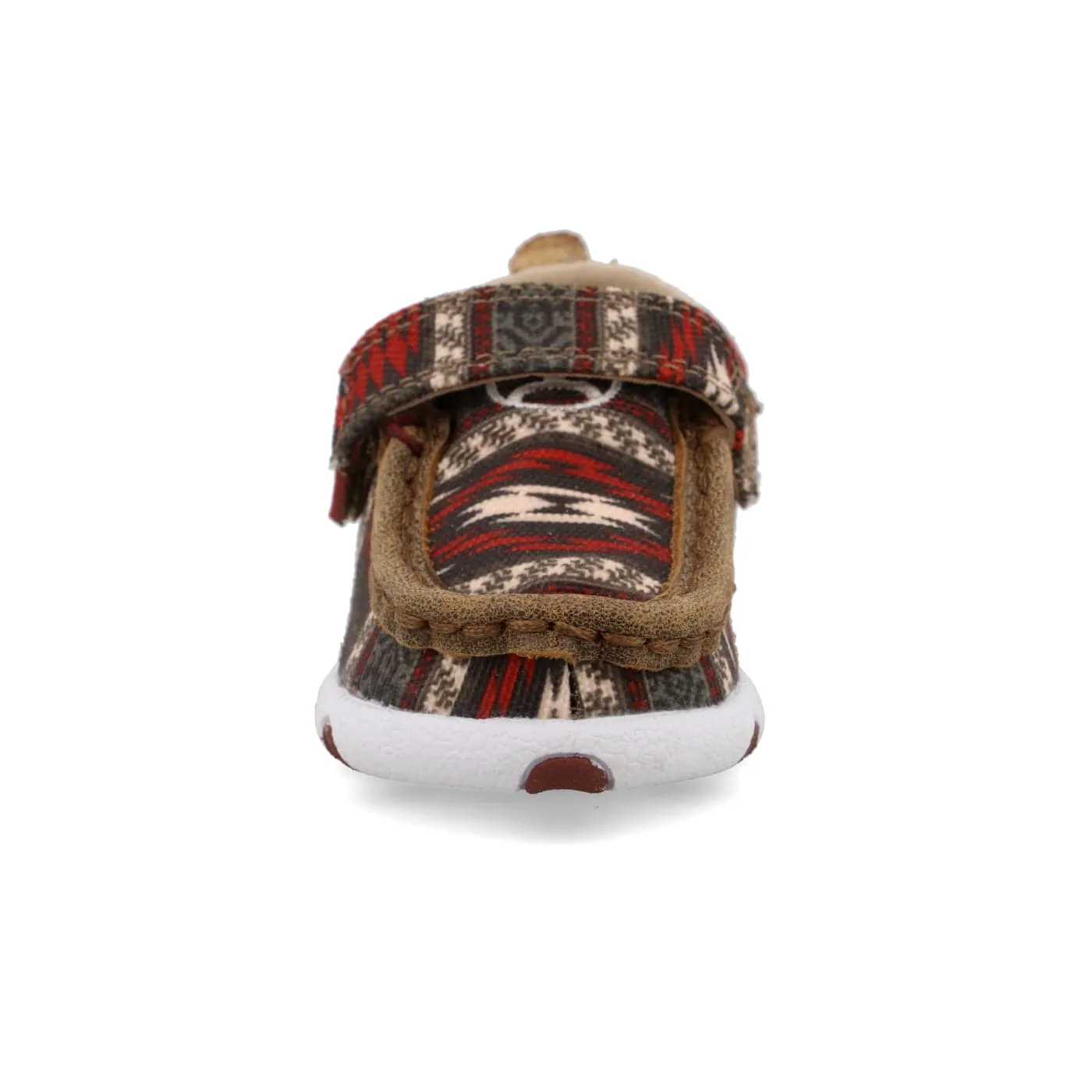 Twisted X Infants Red Aztec Hooey Driving Moc Shoe IHYC001
