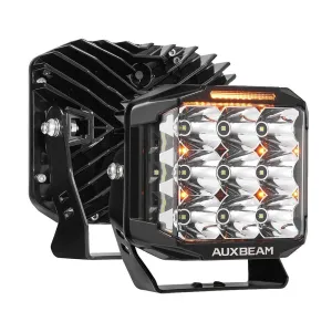 V-MAX Series | 7 Inch 228W 26100LM Combo Beam Side Shooter LED Square Pod Lights with Amber DRL&Backlight