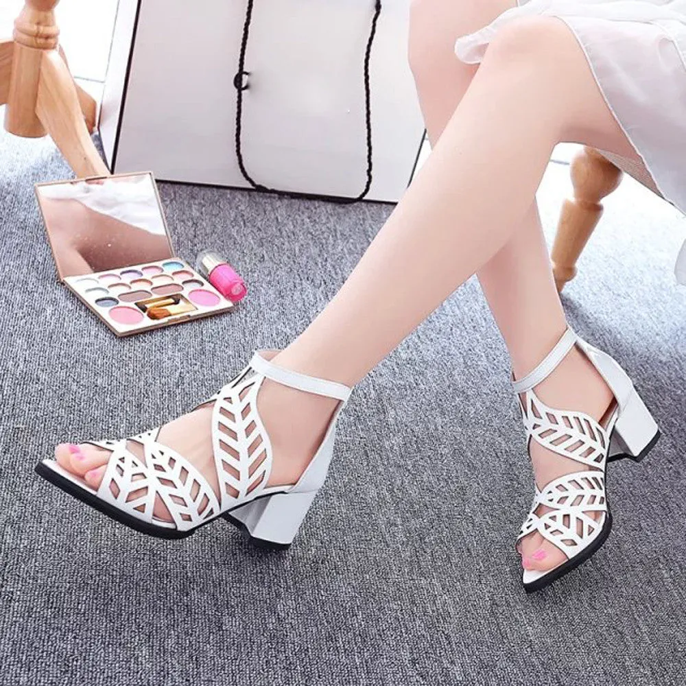 Vintage Summer Women Shoes Sandals Platform Wedge High Heels Bohemian Shoes