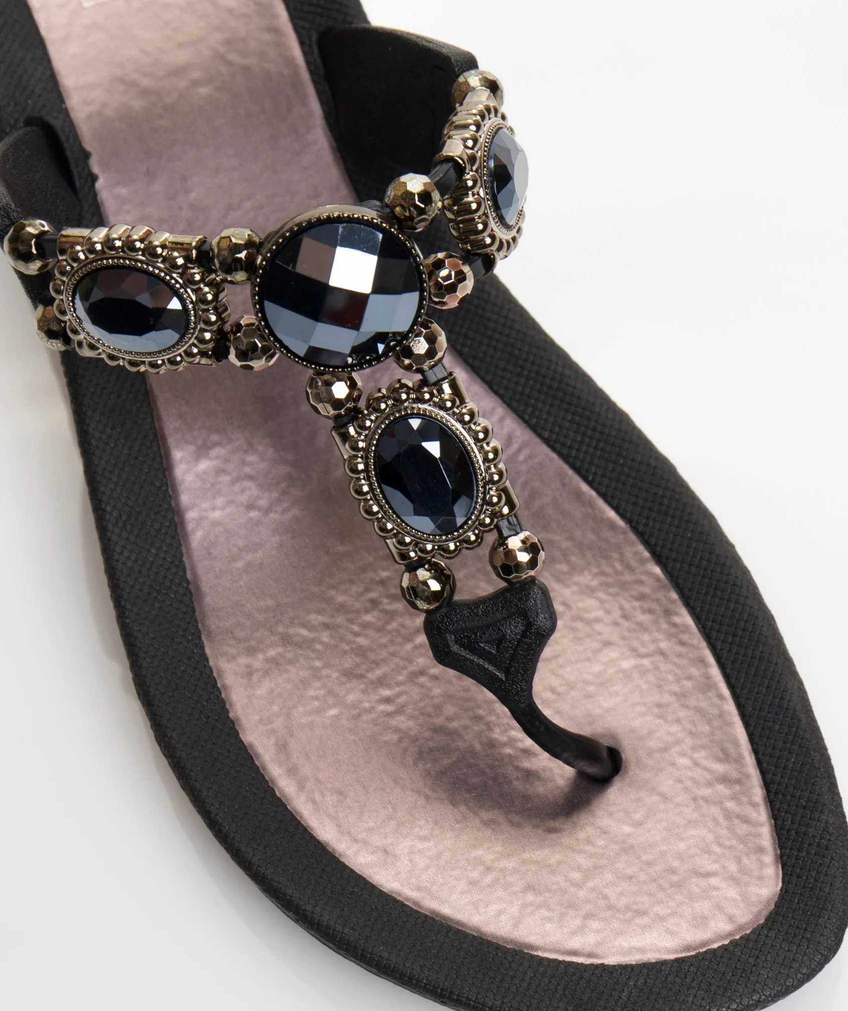 Women`s Wedge Heel Sandals - Black