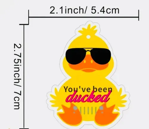 You've been ducked Duckling Jeep cards